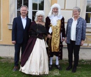 Die Vereinsarbeit liegt in guten Händen - Olaf Böhme, Benno mit Gattin und Siri Köppchen (v.li.)